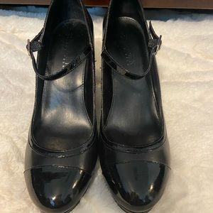 Ralph Lauren Black Patten Leather Heels